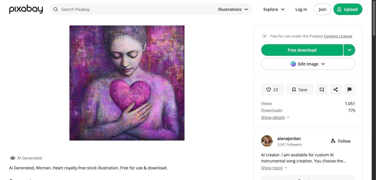 Pintura estilo renacentista de mujer abrazando un corazón, simbolizando la aceptación emocional y el amor propio
